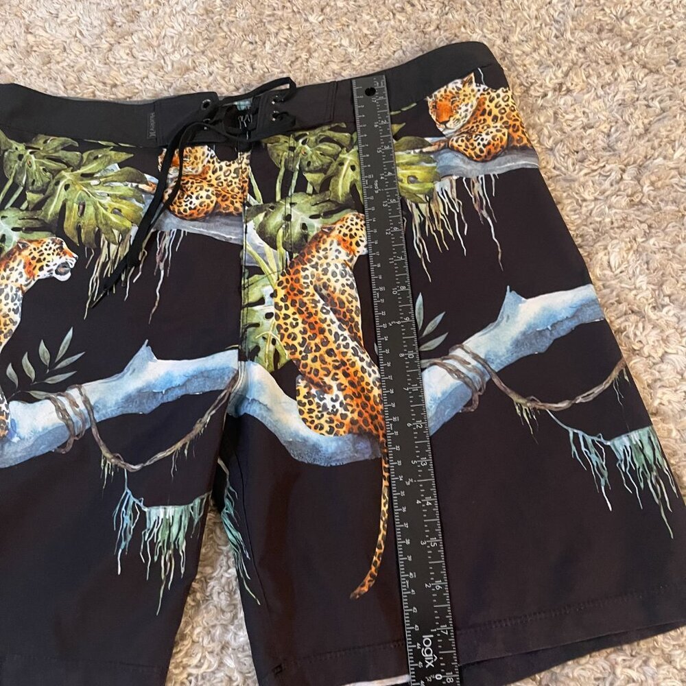 Hurley Phantom Jaguar Print Board Shorts Size 32 Surf Swim - Picture 6 of 10
